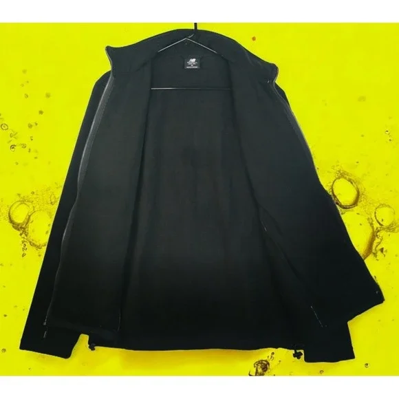 New Balance Fleece Black Men's Jacket Insulated Size M PIT TO PIT 22 IN NWT - Picture 6 of 8